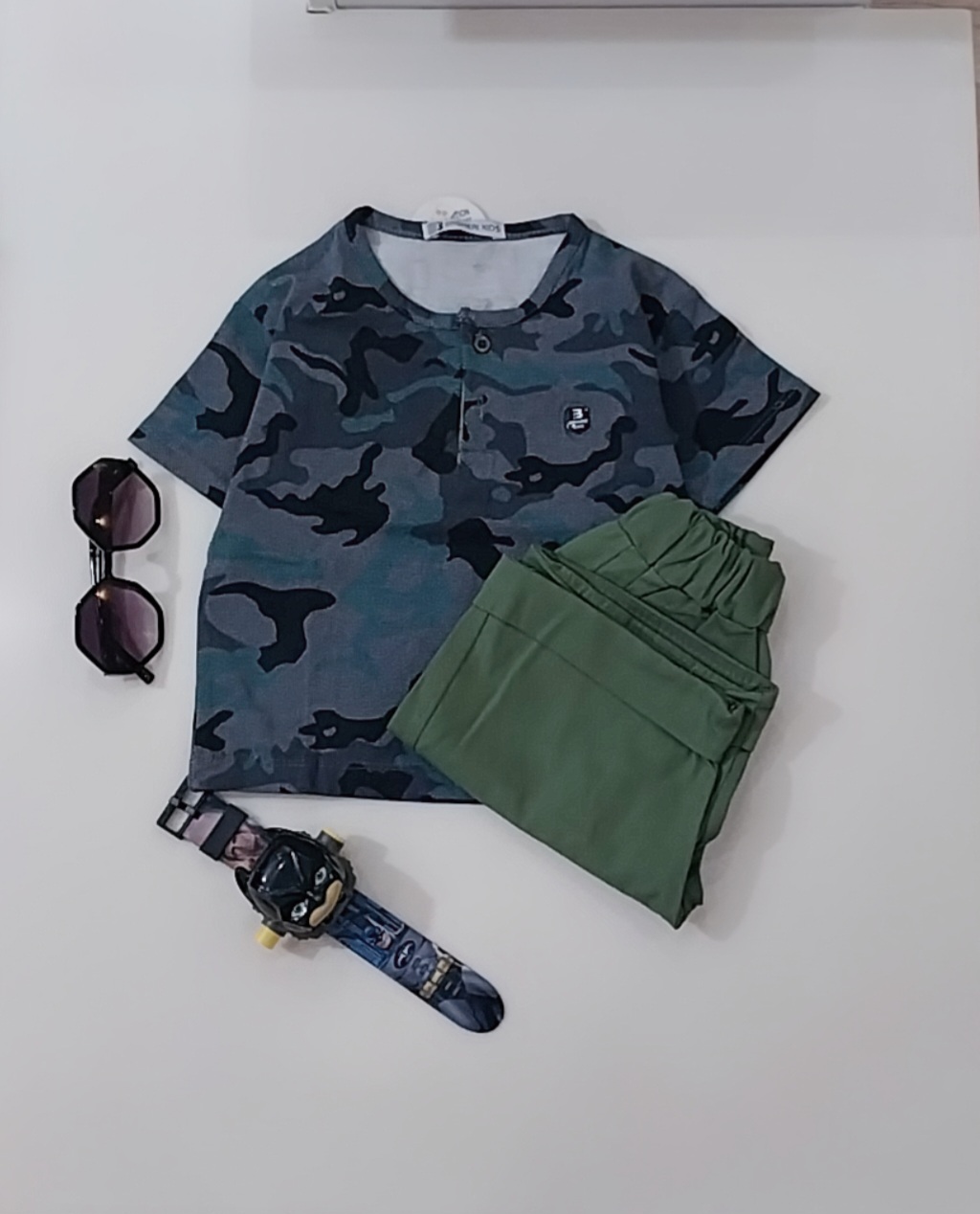 تیشرت و شلوارک چریکی - تصویر 3